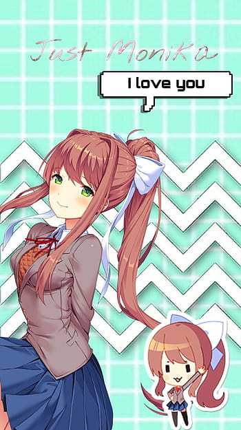 Just monika mobile (iPhone 6) by CoffeeNeeded on DeviantArt