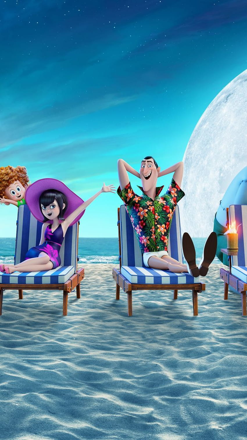 Hotel Transylvania 3: Summer Vacation, holiday, vacations, animated move, 720x1280 wallpap…, summer vacation cartoon HD phone wallpaper