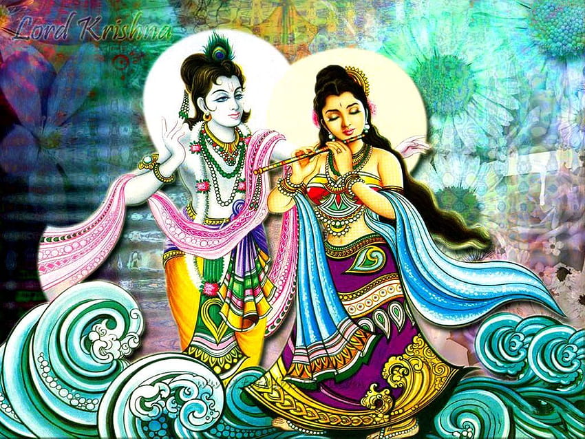 New Radha Krishna Animated, cartoon radha krishna HD wallpaper