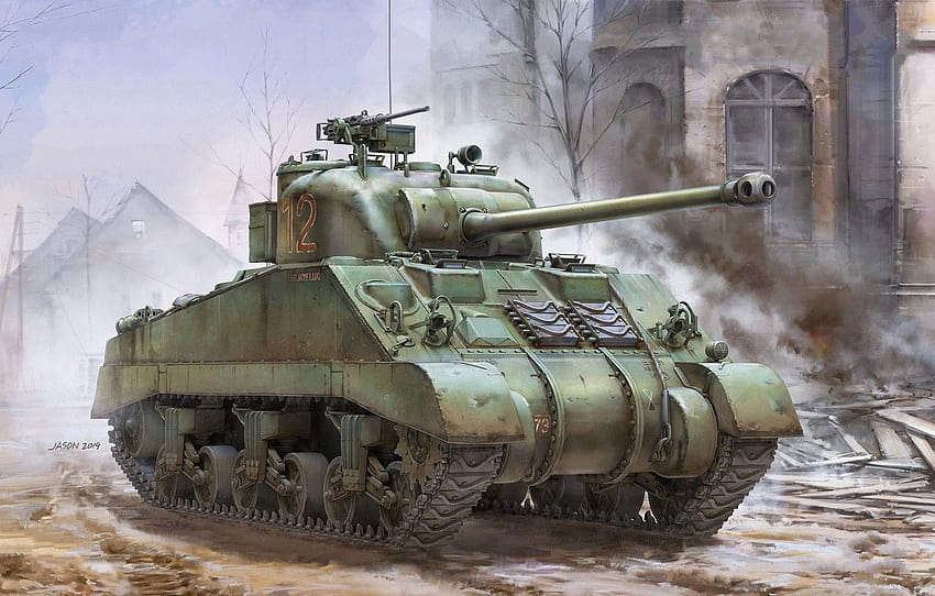 Czołg, Sherman, British Army, Sherman Firefly Vc, British Sherman , sekcja оружие, czołg sherman Tapeta HD