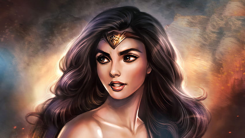 Wonder Woman Cute Artwork, Superheroes, Backgrounds, and, wonder women cute HD wallpaper