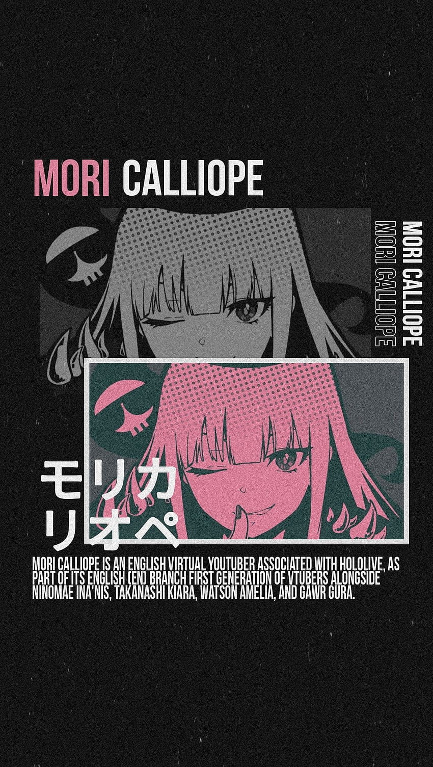 mori calliope iphone HD phone wallpaper