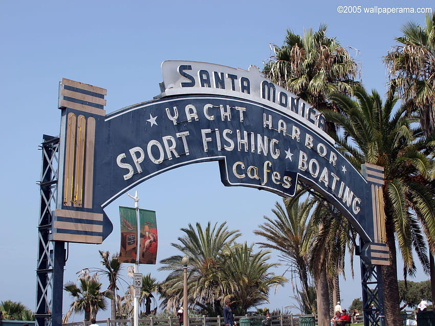Santa Monica Peer Arka Planları HD duvar kağıdı