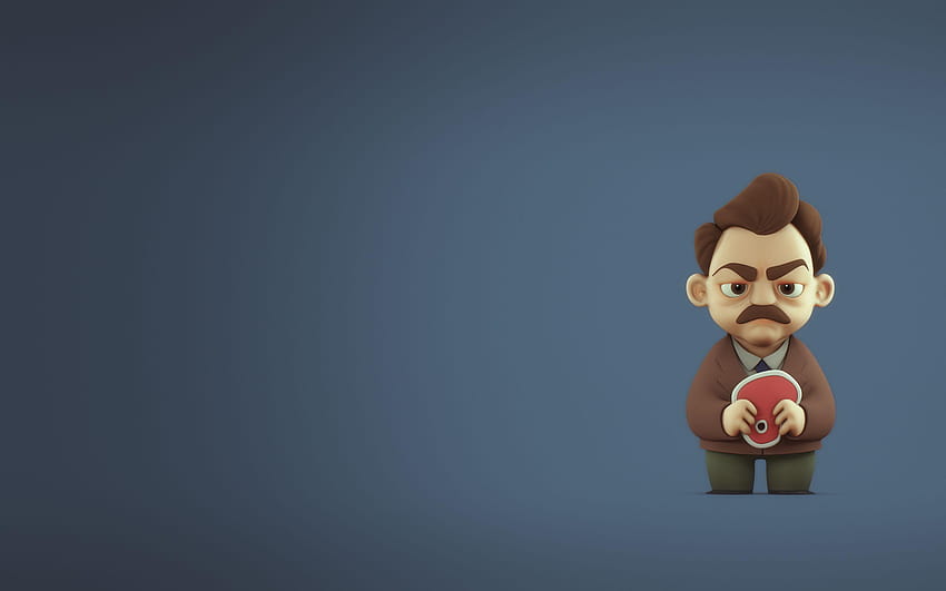 Nina Edlund's Ron Swanson, parks and recreation HD wallpaper