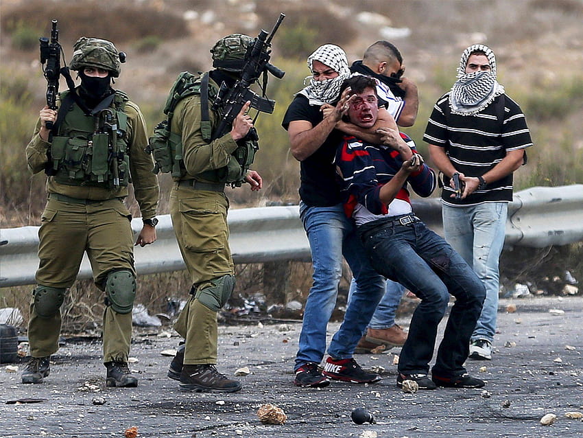 Шестима палестинци, убити от израелските сили за един ден... като палестинска интифада HD тапет