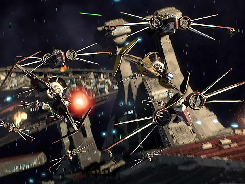 6 Star Wars Space Battle Backgrounds, battle of coruscant HD wallpaper