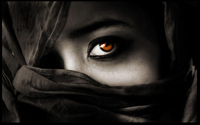 Most beautiful eyes of Arab Muslim girls, girl eyes HD wallpaper