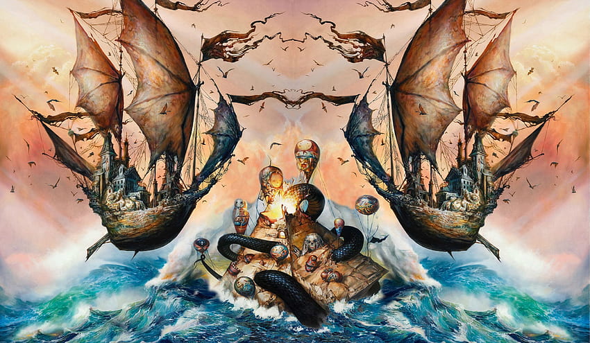 Kind of crappy I made with Descensus art and Esao Andrews, circa survive HD wallpaper