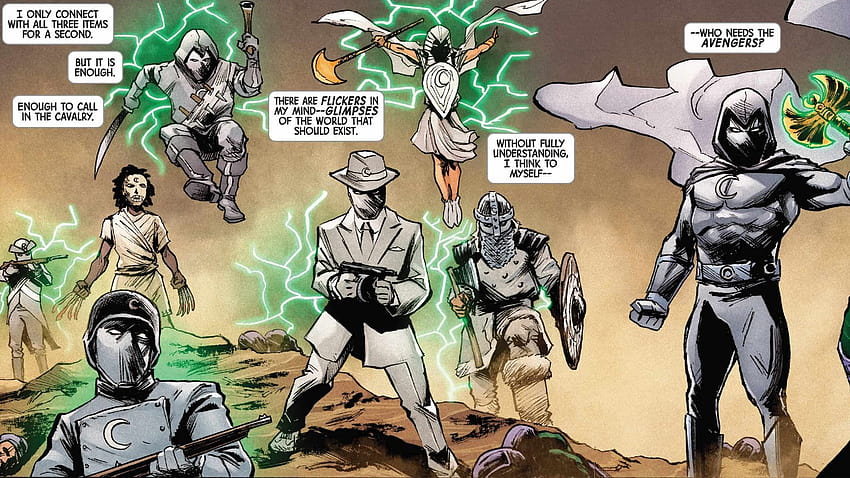 Who were Khonshu's previous avatars as Moon Knight reveals his connection with Arthur Harrow in Marvel's latest Disney+ series HD wallpaper