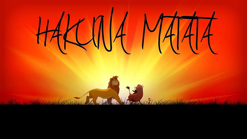 hakuna matata symbol HD wallpaper