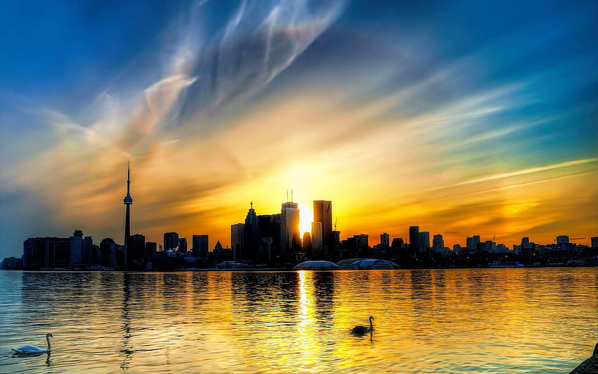 Toronto, cn-Turm HD-Hintergrundbild