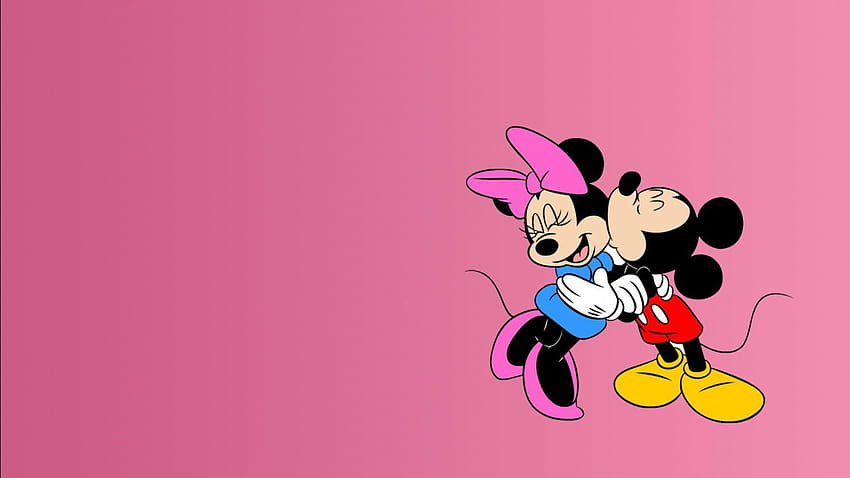 Minnie Mouse And Mickey Mouse With Pink Backgrounds Minnie Mouse HD wallpaper