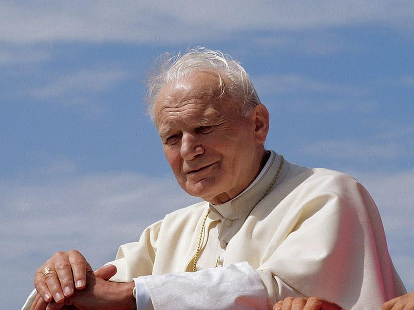 Johannes Paul II. und die Ikone der Mutter der immerwährenden Hilfe, Papst Johannes Paul II HD-Hintergrundbild