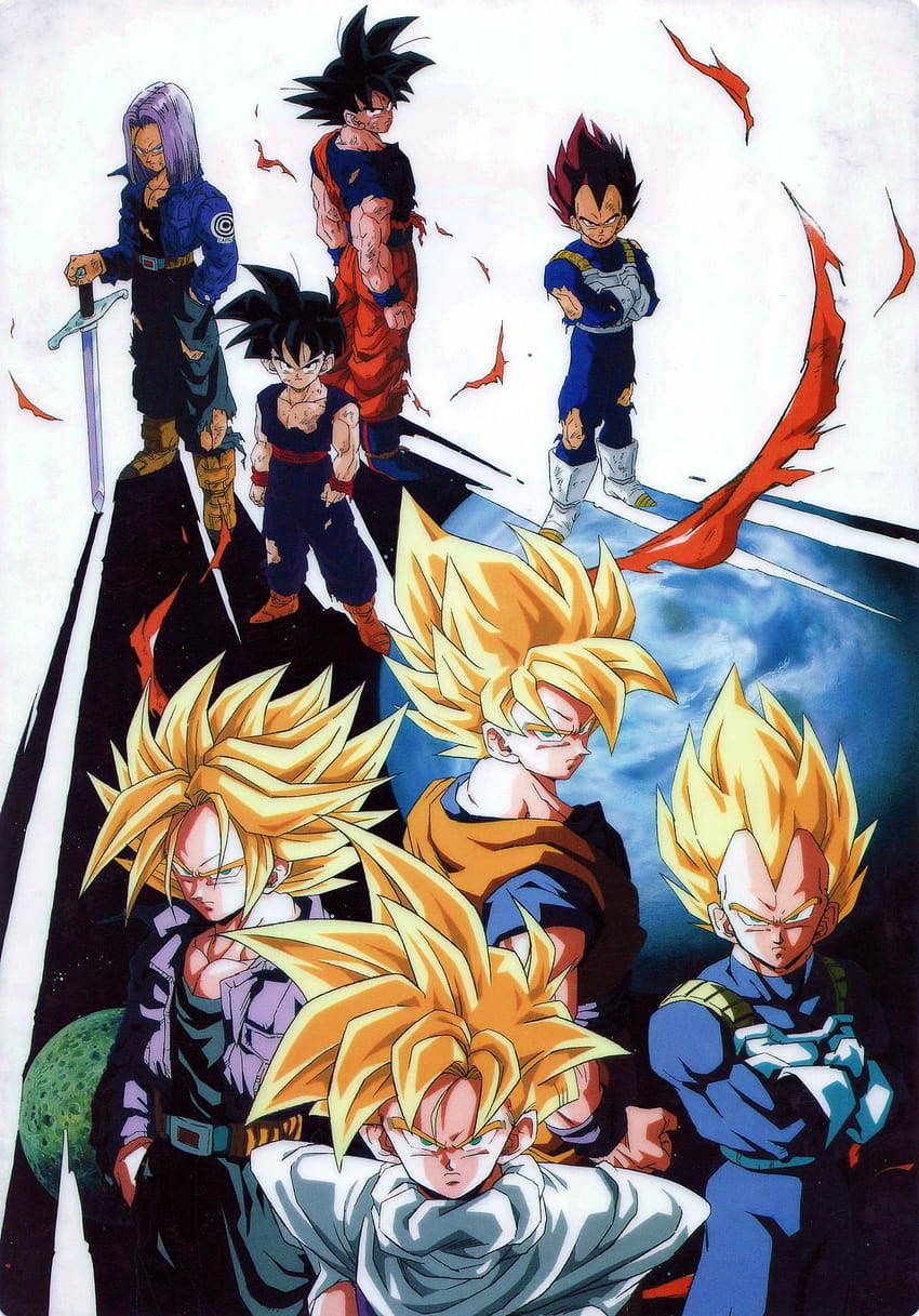 80s & 90s Dragon Ball Art, future trunks tumblr HD phone wallpaper