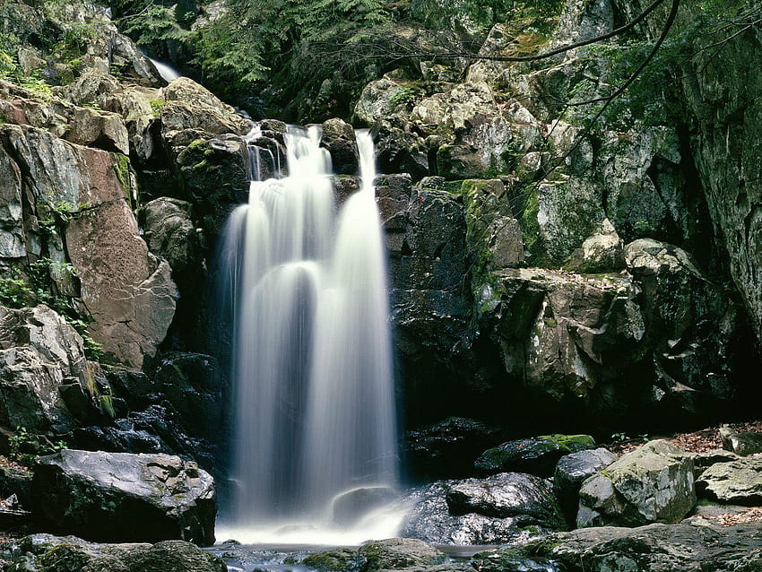 Natura: Doyle River Falls, Parco nazionale di Shenandoah, Virginia, Parco nazionale di Sfondo HD