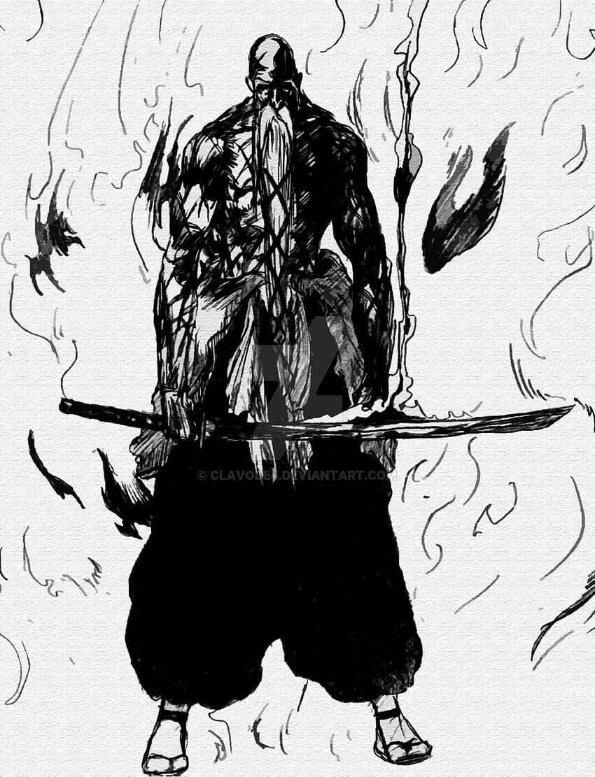 Genryuusai Shigekuni Yamamoto aus Bleach, Yamamoto genryusai HD-Handy-Hintergrundbild