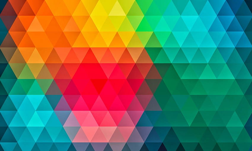 Abstract, triangular HD wallpaper