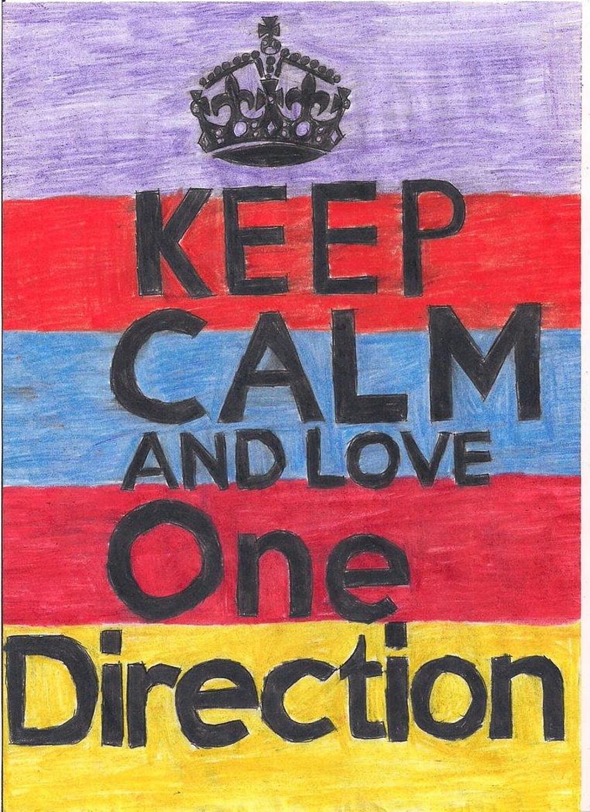 Keep Calm One Direction, keep calm and love one direction HD phone wallpaper