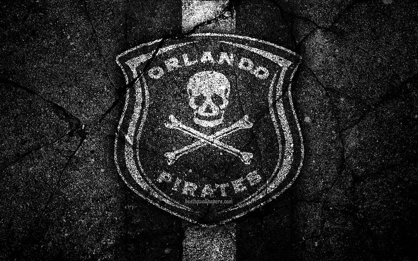 Orlando Pirates FC, emblema, sudafricano Sfondo HD