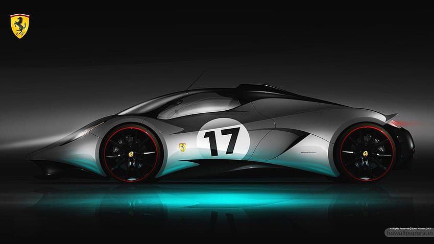 Ferrari Super Car Concept, 3D-Superauto HD-Hintergrundbild