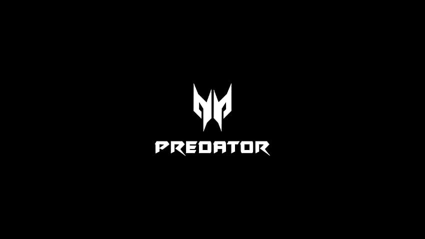 Acer, Predator, бяло, лого, 3840x2160, символ на хищник HD тапет