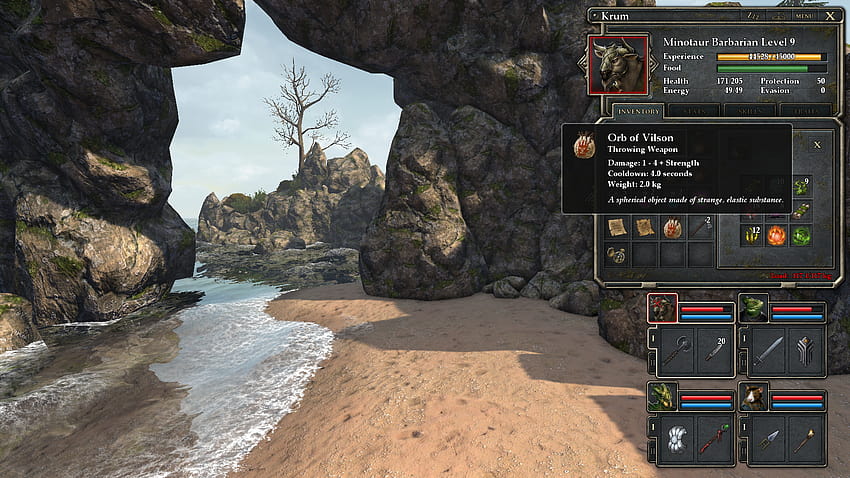 Found This Little Guy Washed Up on a Beach in Legend of Grimrock II: gaming HD wallpaper