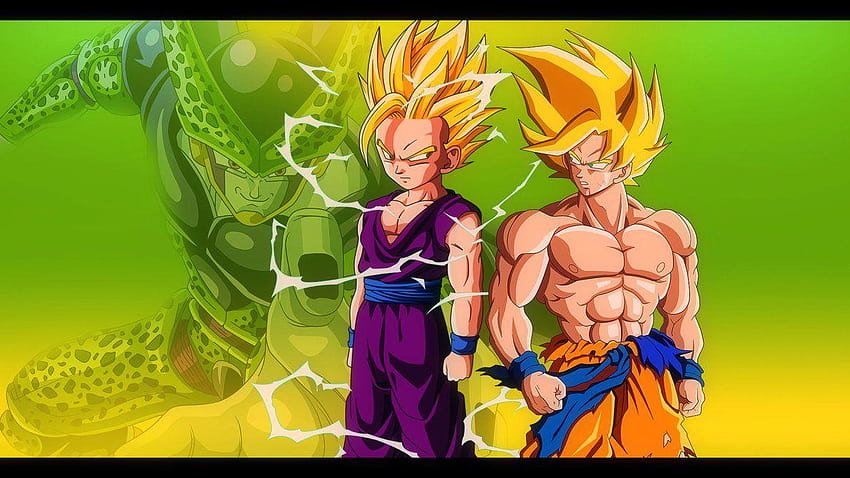 Goku and Gohan vs Cell, dragon ball z gohan HD wallpaper