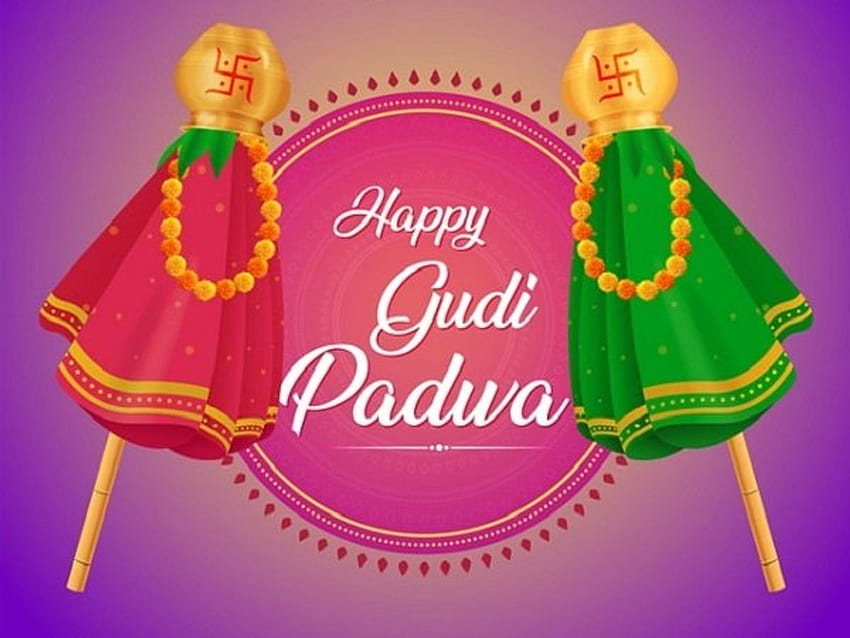 Happy Gudi Padwa 2021 가까운 사람과 소중한 사람을 위한 소원, 인용문 및 메시지, gudi padva HD 월페이퍼