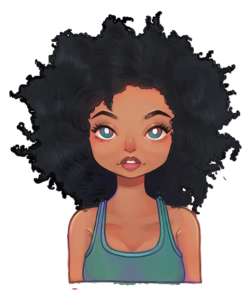 How to draw afro hair for beginners  I Draw Fashion