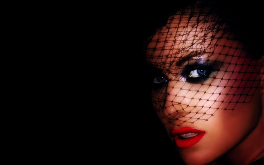 Frauen schleiern roten Lippenlippenstift, Frauenlippen HD-Hintergrundbild