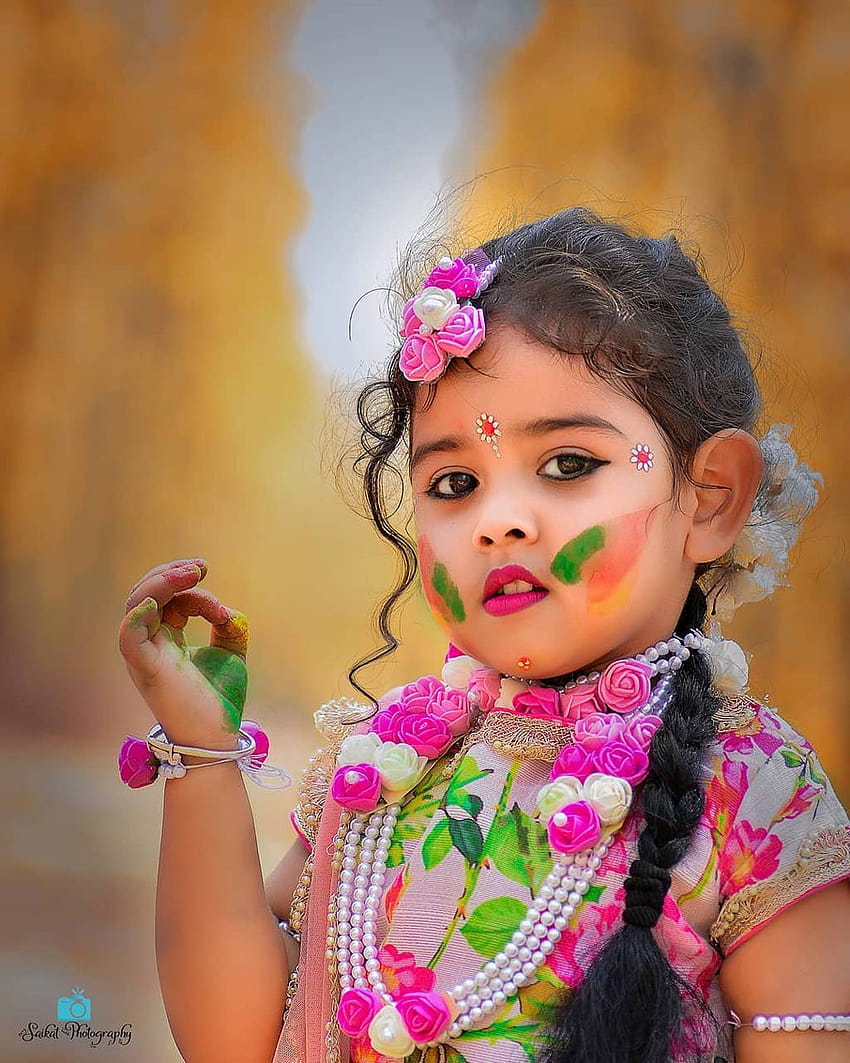 Happy Holi oleh Gurusad, gadis holi wallpaper ponsel HD