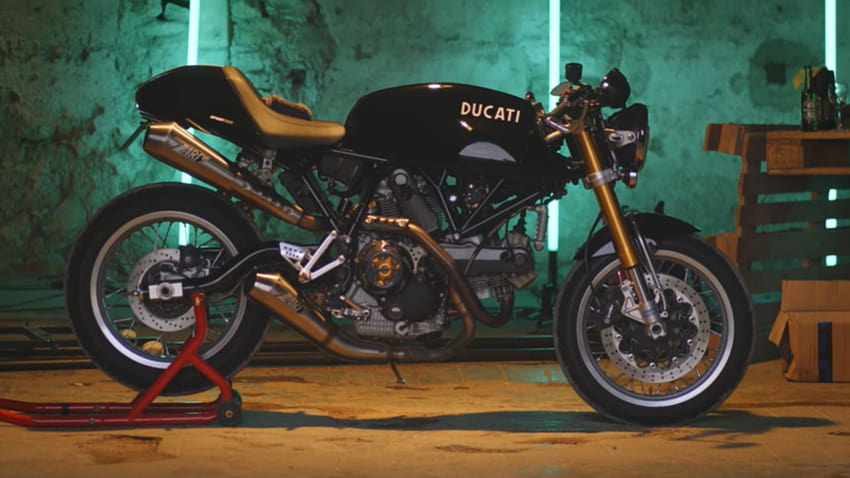 Motorcycle Monday: Tron Legacy Ducati Café Racer HD wallpaper