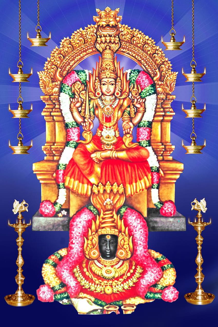 Templo de Paadaikatiya Amman e o estranho ritual de fingir que está morto, Valangaiman,Thruvarur Dist.Tamil Nadu, Índia ~ Na…, angalamman Papel de parede de celular HD