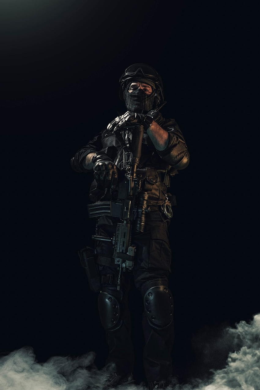 50 Soldier [], black commando HD phone wallpaper