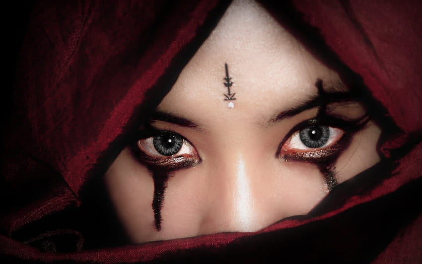Most beautiful eyes of Arab Muslim girls, arab girl HD wallpaper