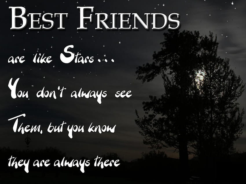 Best Friend Quotes, thoughts on friends HD wallpaper | Pxfuel