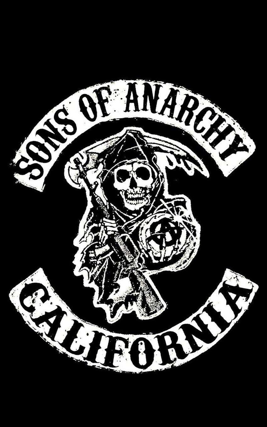 Logo Sons Of Anarchy Reaper Android, logo synów anarchii Tapeta na telefon HD