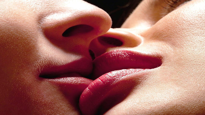 Romantic lips kissing beautiful, romantic lip kiss HD wallpaper