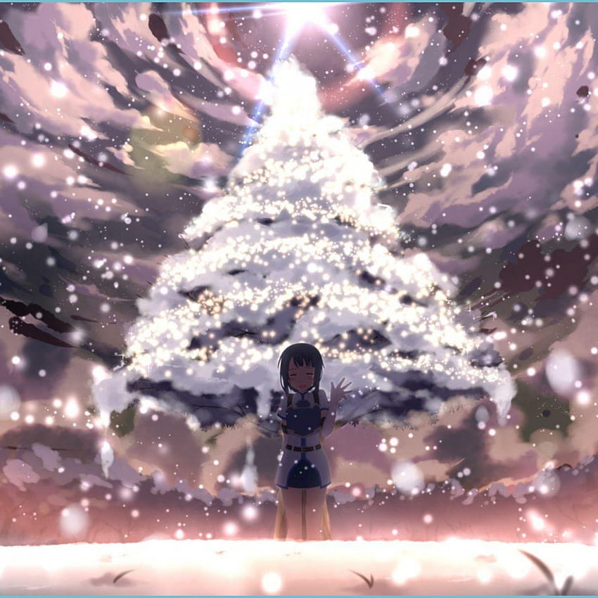 Christmas Anime, xmas anime aesthetic HD phone wallpaper