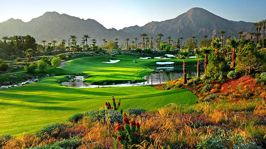 Palm Springs, Sportstätte, Naturlandschaft, Natur, Grünland, Golfplatz HD-Hintergrundbild