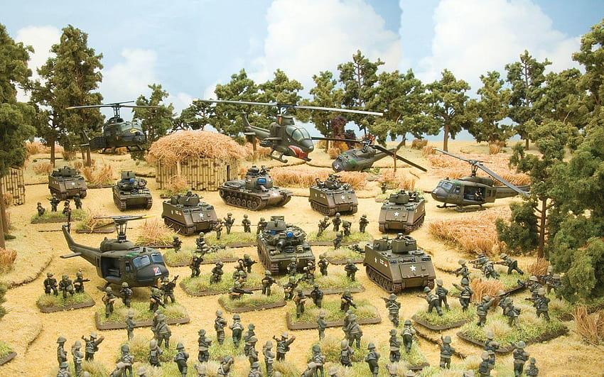 art soldiers board game to vietnam war from series HD wallpaper