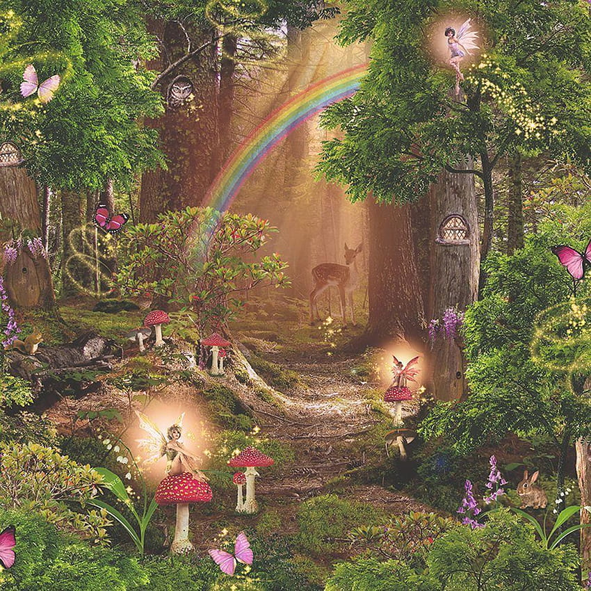 Magic Fairy Garden Arthouse 696009 Dieser Magic Fairy Garden, eine Fee auf einer Blumenwiese HD-Handy-Hintergrundbild