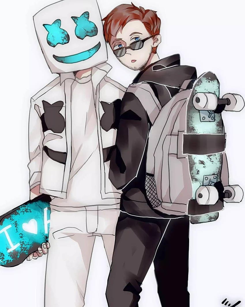 Actually I have many art of marshmello and Alan walker,but, marshmello vs alan walker tumblr HD phone wallpaper