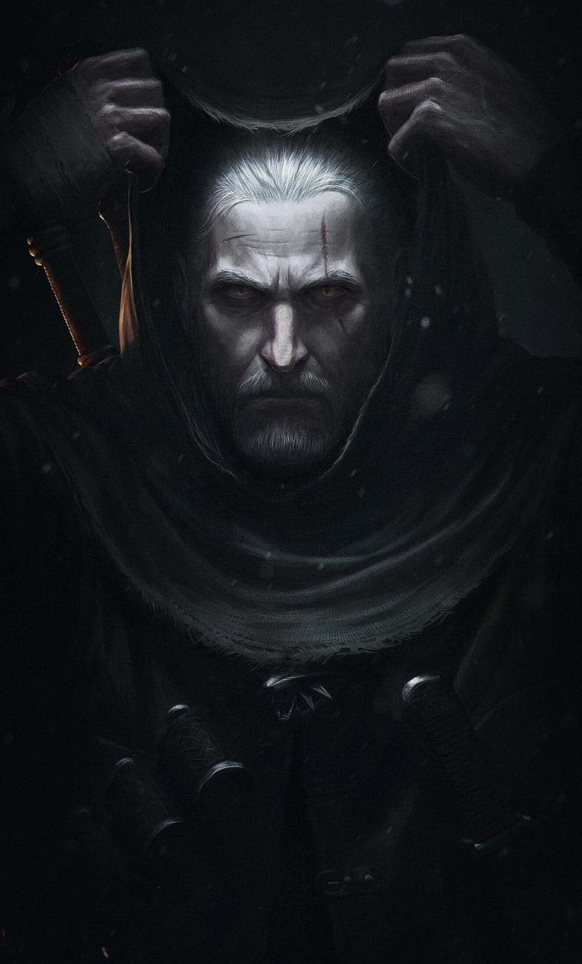 The Witcher 3: Wild Hunt, video game, dark, poster, the witcher smartphone HD phone wallpaper