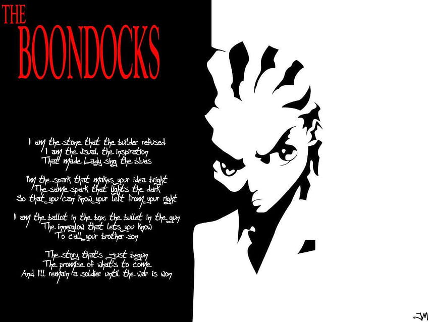 adoro a música de introdução de The Boondocks, sem mencionar o ocasional riley man papel de parede HD