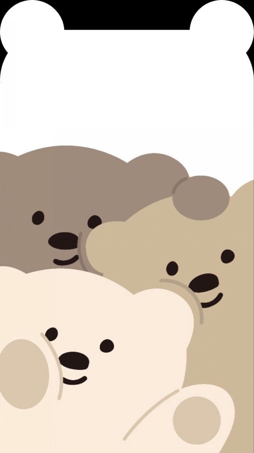 Pin oleh khanhviii di Cute dla iPhone X, koreański niedźwiedź Tapeta na telefon HD