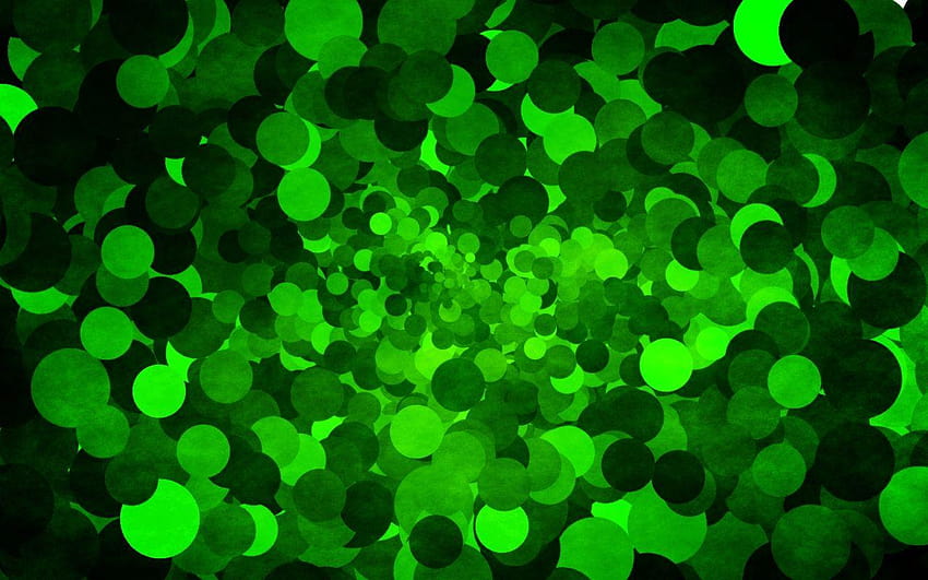 Bubbles and Backgrounds, green fire HD wallpaper