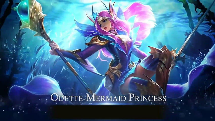 odette the mermaid princess skin Mobile Legends Moving / Mobile legends Live HD wallpaper