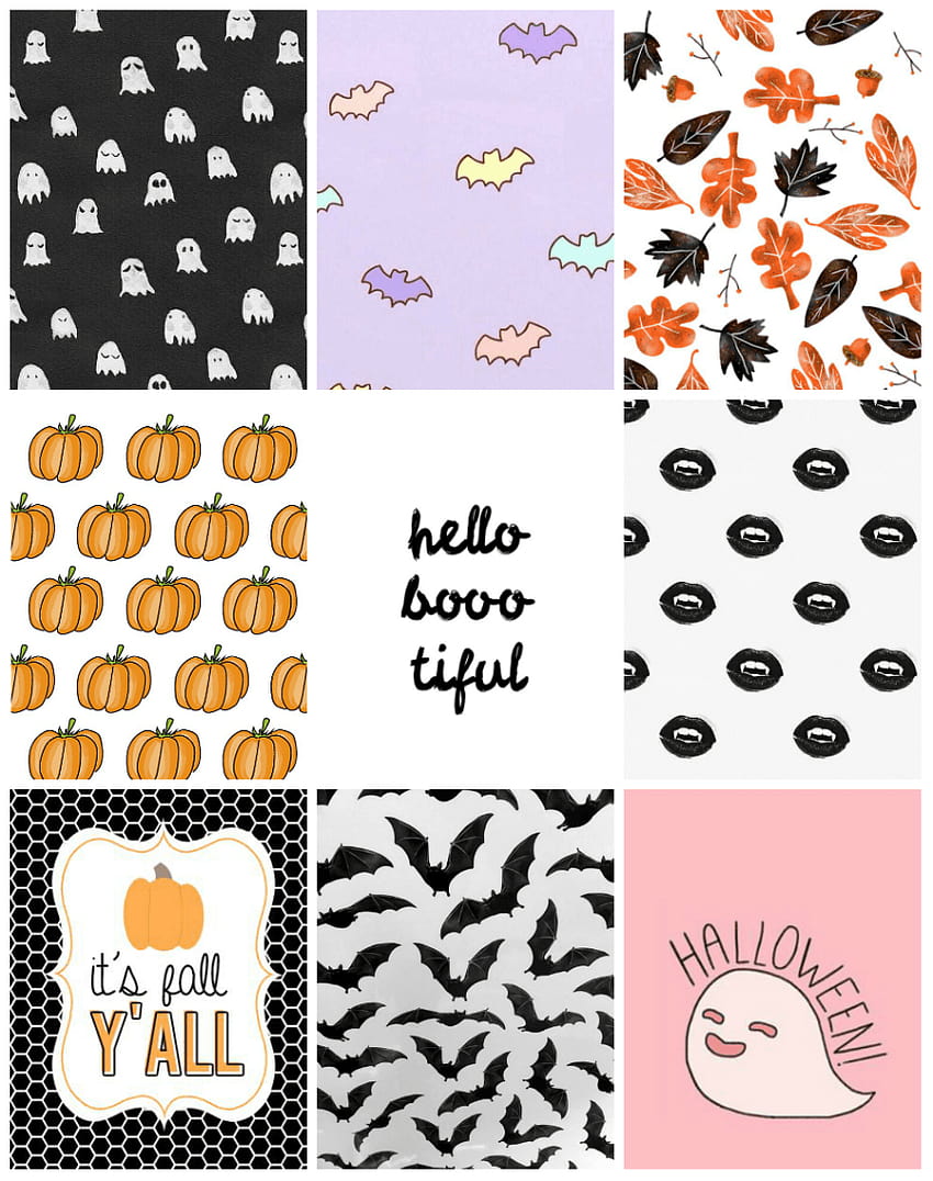 Kawaii Halloween Fabric Wallpaper and Home Decor  Spoonflower