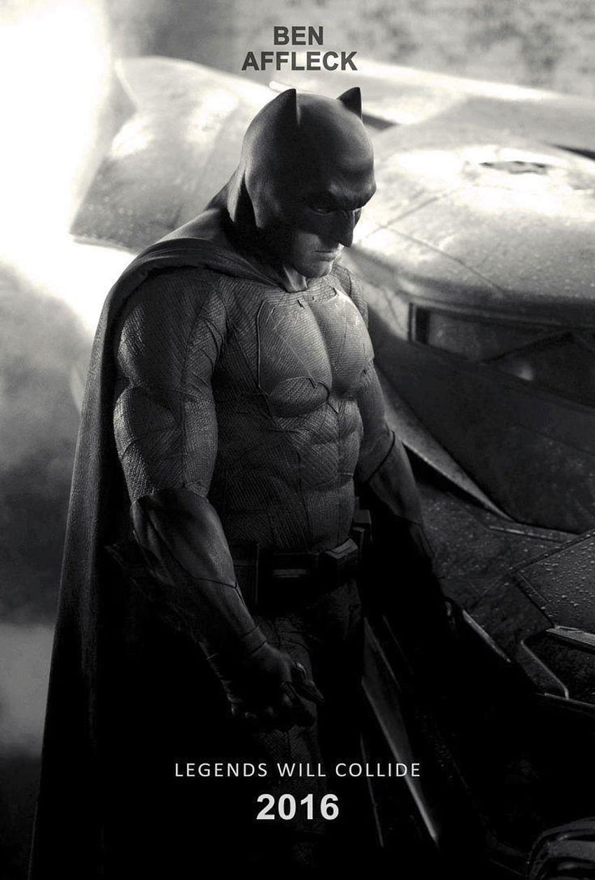 Plakat Bena Afflecka z Batmanem Tapeta na telefon HD